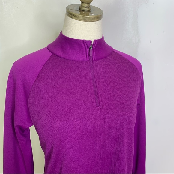 NIKE Purple ¼ Zip Long Sleeve Pullover Jacket XS - Picture 8 of 8
